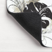 グランジなハイビスカスのmousepad マウスパッド (コーナー)