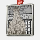 グランジなハートの不思議の国王のアリス メタルオーナメント (左)