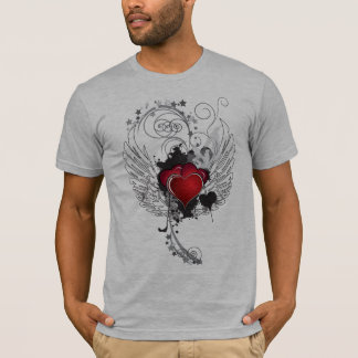 グランジなハートの翼 Tシャツ