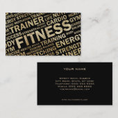 グランジなパーソナルトレーナーの名刺 名刺 (正面/裏面)