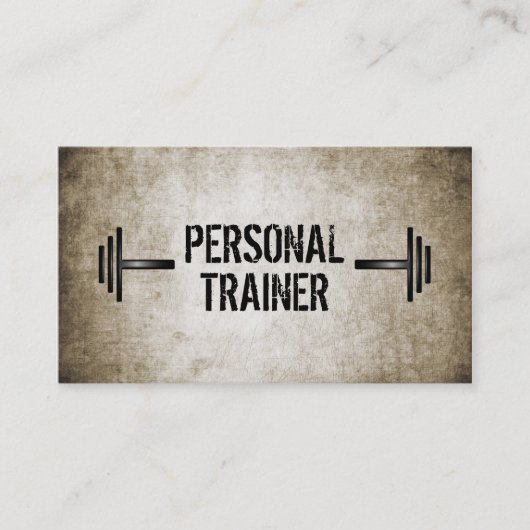 グランジなパーソナルトレーナーの名刺 名刺 (正面)