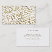 グランジなパーソナルトレーナーの名刺 名刺 (正面/裏面)