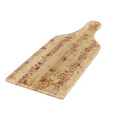 グランジなピアノは音楽シートに注意します カッティングボード (角)