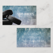 グランジなフィットネスのタイヤの訓練のパーソナルトレーナー 名刺 (正面/裏面)