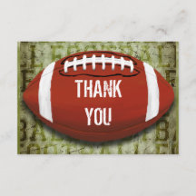 グランジなフットボールのヴィンテージの緑は感謝していしています