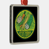 グランジなベジタリアン メタルオーナメント (右)