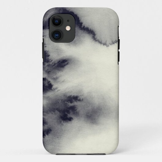 グランジなペーパー質の抽象的なインク絵画 Case-Mate iPhoneケース (裏面)