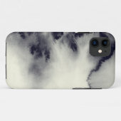 グランジなペーパー質の抽象的なインク絵画 Case-Mate iPhoneケース (裏面(横))