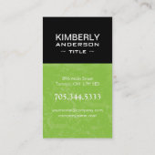 グランジなモノグラムのテンプレートの名刺 名刺 (裏面)