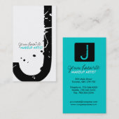 グランジなモノグラムの名刺 名刺 (正面/裏面)