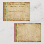 グランジなレトロの虹 名刺 (正面/裏面)