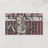 グランジな不思議の国のアリス(ピンク) 名刺 (裏面)