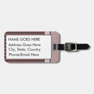 グランジな不思議の国のチェシャー猫のアリス(ピンク) ラゲッジタグ