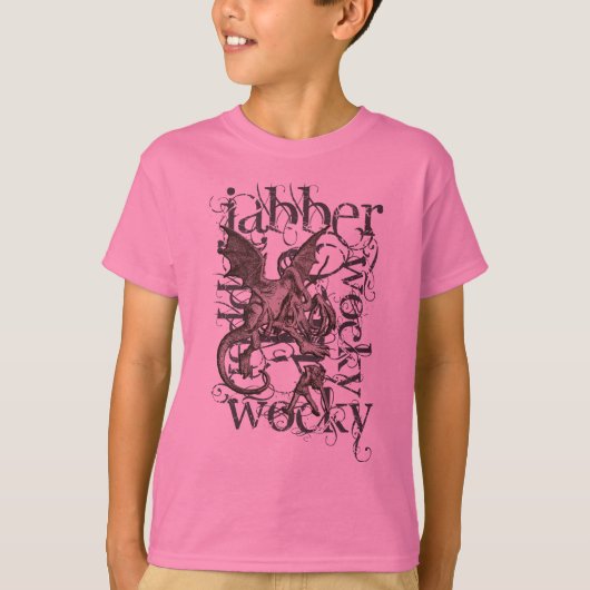 グランジな不思議の国Jabberwockyのアリス(独身の) Tシャツ (正面)