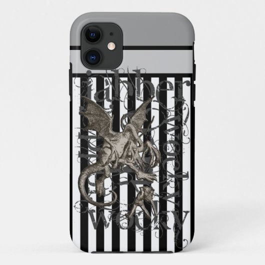 グランジな不思議の国Jabberwockyのアリス Case-Mate iPhoneケース (裏面)