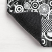 グランジな円 マウスパッド (コーナー)