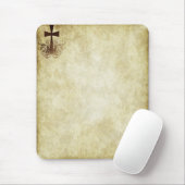 グランジな十字#4 -縦コーナー マウスパッド (マウス)