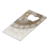 グランジな古代航海のな図表 クレジットカード栓抜き (正面アングル)