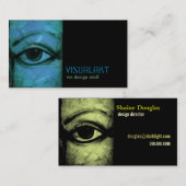グランジな彼女の目l落書きl 名刺 (正面/裏面)