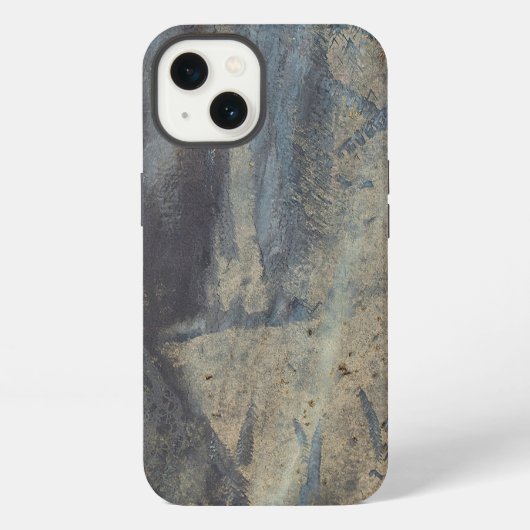 グランジな抽象的スレートデザイン iPhoneケース (裏面)