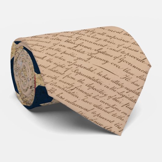 グランジな旗そして独立宣言 ネクタイ (ロール)