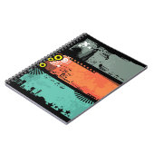 グランジな旗のイラストレーション2 ノートブック (左側)