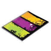 グランジな旗のイラストレーション ノートブック (左側)