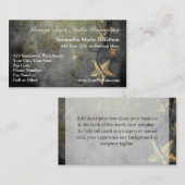 グランジな星のヴィンテージのデザイン 名刺 (正面/裏面)