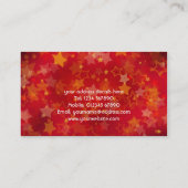 グランジな星の名刺 名刺 (裏面)