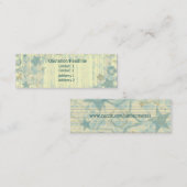 グランジな星条旗/名刺は側面図を描きます スキニー名刺 (正面/裏面)