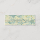 グランジな星条旗/名刺は側面図を描きます スキニー名刺 (裏面)