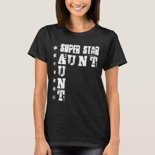 グランジな星6を持つ極度の星の叔母さん Tシャツ
