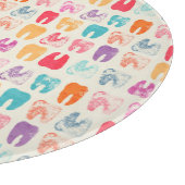 グランジな歯パターン カッティングボード (角)