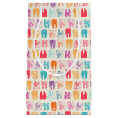 グランジな歯パターン スモールペーパーバッグ (正面)