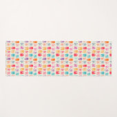 グランジな歯パターン ヨガマット (正面(横))