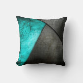 グランジな水彩画および金属板の|の装飾用クッション クッション (正面)