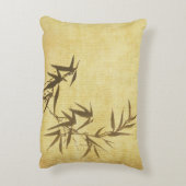 グランジな汚されたタケの紙の背景 アクセントクッション (裏面(縦))