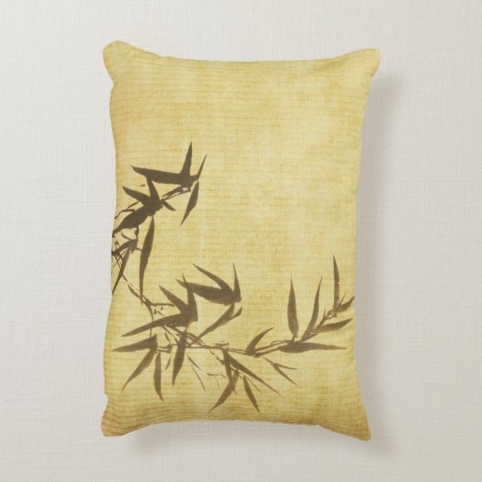 グランジな汚されたタケの紙の背景 アクセントクッション (裏面(縦))