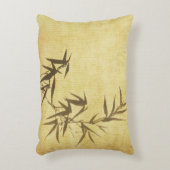 グランジな汚されたタケの紙の背景 アクセントクッション (正面(垂直))