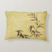 グランジな汚されたタケの紙の背景 アクセントクッション (裏面)