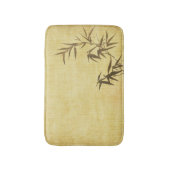 グランジな汚されたタケの紙の背景 バスマット (正面縦)