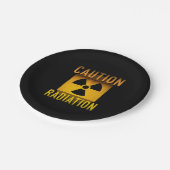 グランジな注意の放射の記号のレトロの原子力時代: ペーパープレート (アングル)