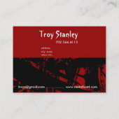 グランジな海賊名刺のテンプレート 名刺 (裏面)