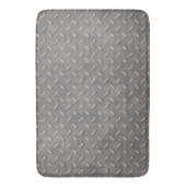 グランジな灰色の金属の踏面パターン バスマット (正面縦)