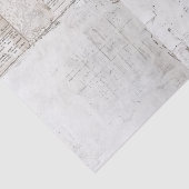グランジな白ペンキのエフェメラペーパーのコラージュ 薄葉紙 (詳細)