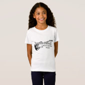 グランジな石および破裂音の女の子のデトロイト学校 Tシャツ (正面フル)