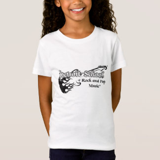グランジな石および破裂音の女の子のデトロイト学校 Tシャツ