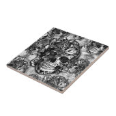 グランジな砂糖のスカルパターン タイル (側面)