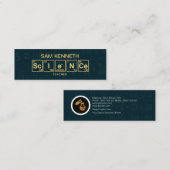 グランジな科学の周期表の数学の方式 スキニー名刺 (正面/裏面)