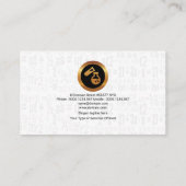 グランジな科学化学要素の数学の方式 名刺 (裏面)